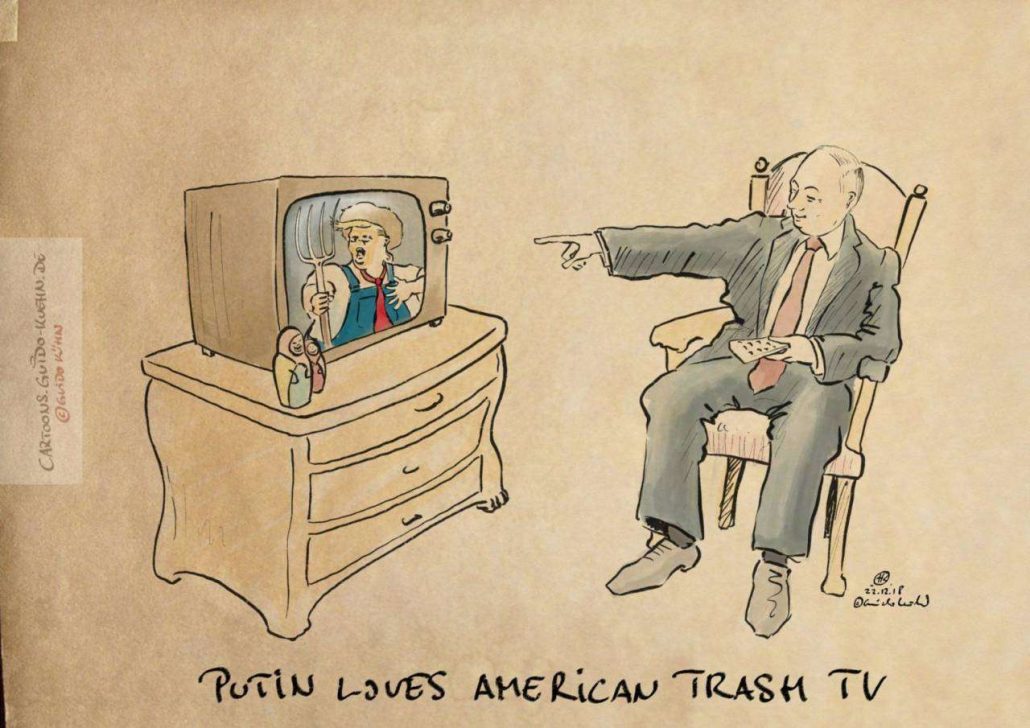 Vladimir loves american trash tv
