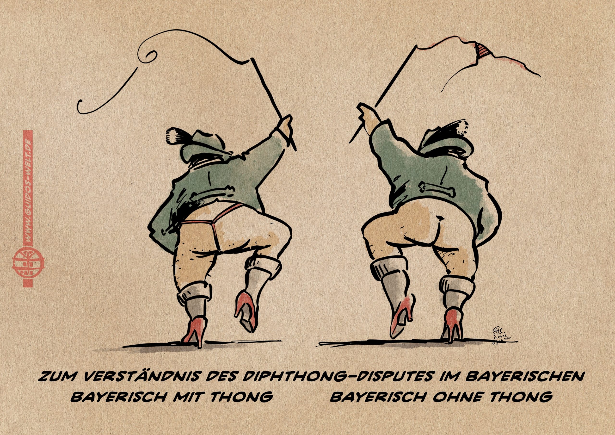 Bayrisch Diph-Thong