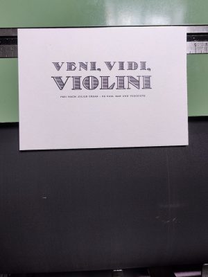 Veni, Vidi, Violini