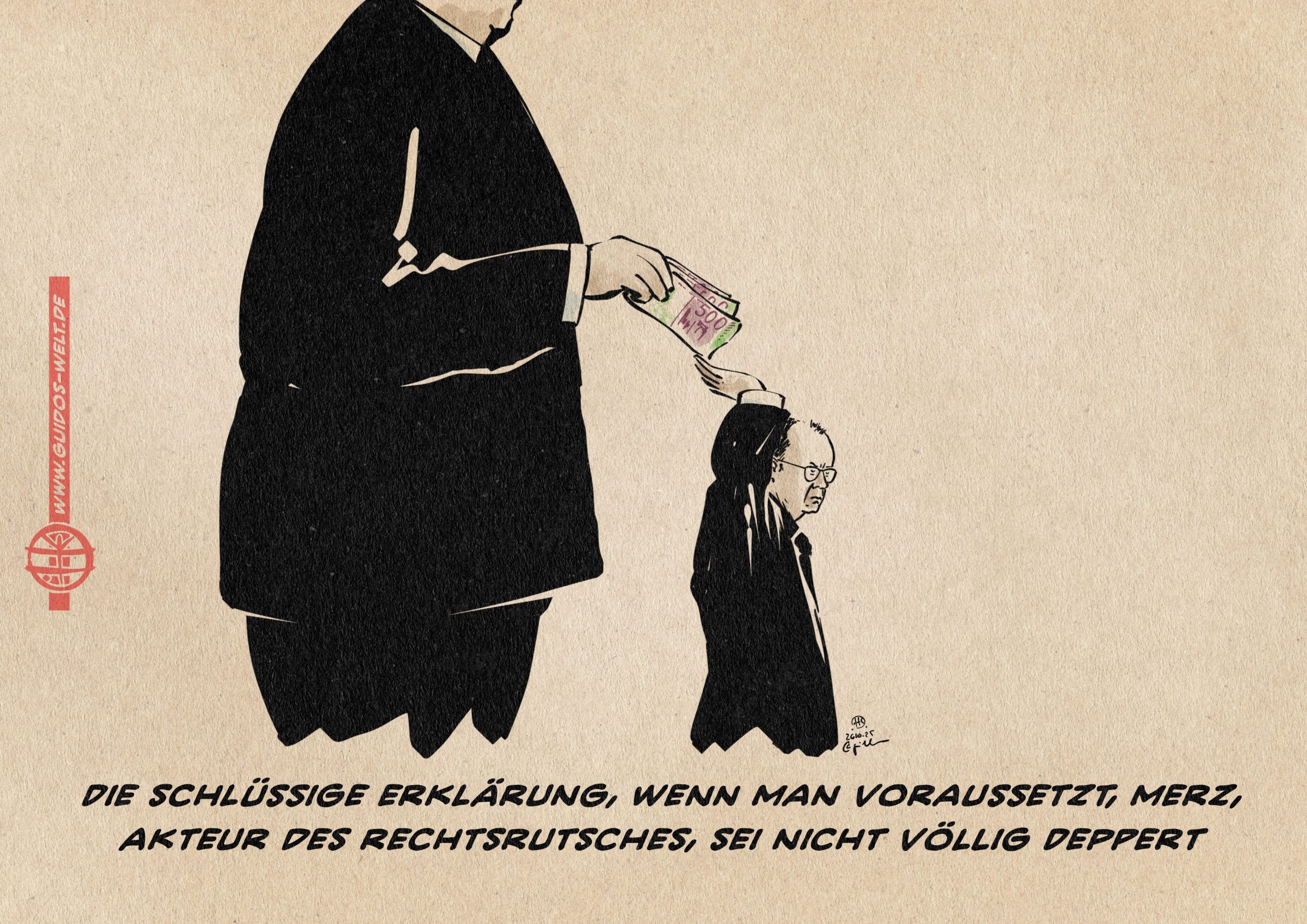 Nehmen wir mal an Merz weiß, was er tut.